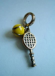 JUEGO CHARM FAMILIA PARTIDO 2020-0759 PLATA ESTERLINA 925 TENIS GENUINO - Imagen 1 de 3