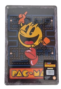 Letrero de pared de metal Pac-Man placa de juego retro arcade Pacman estilo retro letrero de metal - Imagen 1 de 2