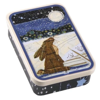 Emma Ball Pocket Tin Slider Moongazing Hare Storage /Gift Mini Notions Tin
