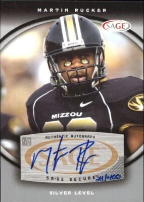 2008 SAGE Autographs Silver #51 Martin Rucker /400 - NM-MT - Image 1 of 2