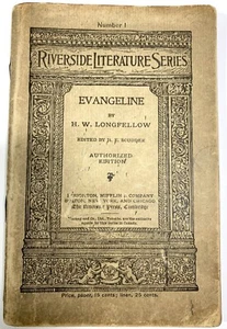 EVANGELINE by Henry Wadsworth Longfellow Riverside Literature Series 1883 - Picture 1 of 8