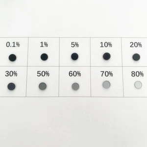 8mm ND Filter Grey Glass Multiple Transmittance 0.1 % 1 5 10 20 30 50 60 70 80 - Picture 1 of 15