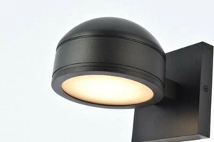 Black Outdoor LED Porch Patio Walkway Wall Sconce Exterior Garden Light Fixtures - Picture 1 of 7