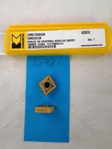 5 NEW KENNAMETAL CNMG 431UN CARBIDE INSERTS 12 04 04UN GR KC9315. {W981} - Picture 1 of 1