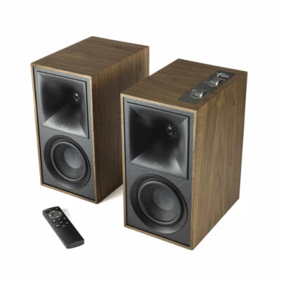 KLIPSCH THE FIVES COPPIA DIFFUSORI ATTIVI WALNUT NUOVI - image 1 of 2