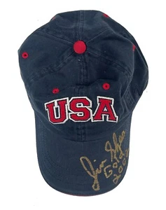 Jimmy Shea USA Skeleton Racer Winter Olympics 2002 Gold Medalist Signed Hat - Picture 1 of 2