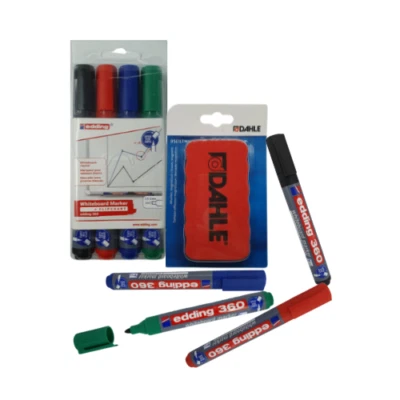 Whiteboard Marker Edding 360 Rundspitze Stifte Tafelwischer Flipchartstift Tafel