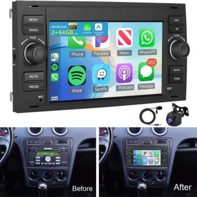 KAM+ Autoradio Für Ford Fusion 2006–2012 GPS Navi BT Carplay Android 15.0 2+64GB - Bild 1 von 4