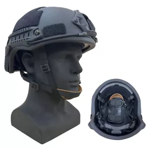 Black Helmet UHMW-PE Military Ballistic Fast Level III-A Size S - Picture 1 of 8
