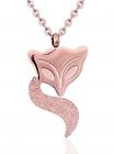 Freesiaos Women Cat Design Necklace rose-gold chics my love cat stylish pendant