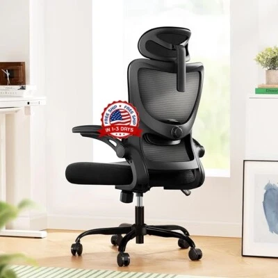 Silla De Escritorio Acolchada Para Computadora De Oficina Con Respaldo Medio NEW - Image 1 of 4