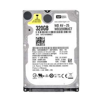 WESTERN DIGITAL AV-25 WD3200BUCT 320GB 5400U/min 16MB CACHE SATA II  2.5'' Zoll - Bild 1 von 3