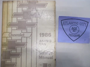 1986 CHEVROLET ASTRO VAN SERVICE MANUAL - Picture 1 of 8