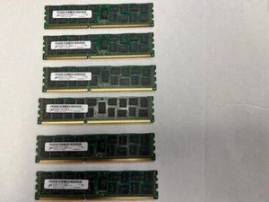 LOT X6 Micron 8GB PC3L-10600R DDR3-1333MHz ECC Server RAM MT36KSF1G72PZ-1G4M1FF - Picture 1 of 3