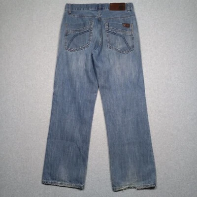Fox Racing Jeans 31x32 Blue Duster Straight Leg Baggy Loose Grunge Vintage Y2K - Image 1 of 4