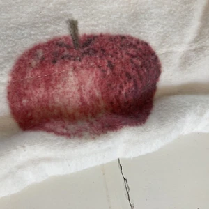 LLBean King Pillow Sham Cotton Flannel Apples Fall  LUXURIOUS made in Germany - Picture 1 of 3