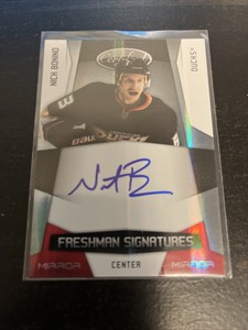 Nick Bonino 2010-11 Certified Rookie Freshman Signatures Mirror Red /250 #171