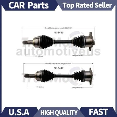 TrakMotive 2X 左后 CV 轴轴接头适用于日产 300ZX 1989 1988 — 第 1/3 张图片