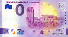 11 LAGRASSE Abbaye, 2022, Billet Euro Souvenir
