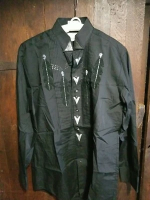 CHAPLIN SOLVERADO WESTERN DRESS SHIRT MENS MEDIUM PREOWNED  - Image 1 of 4