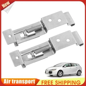 2PCS Trailer Number Plate Holder Clips Rectangular Spring Loaded Stainless Steel - Picture 1 of 12