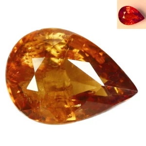 3.22 Ct Pear 10.6 x 7.6 MM Brown to Red Color Changing Garnet - Picture 1 of 5