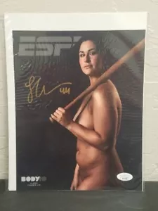 LAUREN CHAMBERLAIN SEXY Softball SIGNED 8x10 PHOTO JSA CERTIFIED OU Sooners - Picture 1 of 4