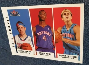 2003-04 Fleer Tradition CHRIS BOSH DARKO MILICIC CHRIS KAMAN Rookie Trio Card RC - Picture 1 of 1