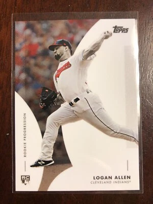 2020 TOPPS ON-DEMAND MLB ROOKIE PROGRESSION WAVE 1 CARD INDIANS LOGAN ALLEN #2 - Image 1 of 2