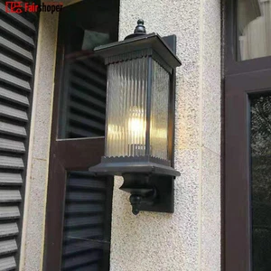 Modern Garden Wall Light Outdoor Fixture External Vintage Lantern Wall Lamp - Picture 1 of 15