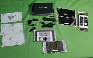 Nintendo DS/3DS/3DSL XL Accessories & Adapters + Case Lot + Link Zelda Stickers - Picture 1 of 12