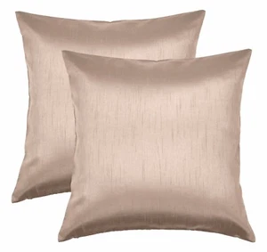 Aiking Home Solid Faux Silk Decorative Euro Sham / Pillow Cover ( Set of 2 ) - Picture 1 of 80