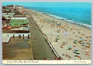 1974 Aerial Beach & Boardwalk View Rehoboth Beach Delaware 4x6 MINT Postcard - Picture 1 of 2