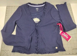 Justice Knit 2 Piece Set Navy Tank with Matching Sweater Girls Size Medium NWT - Picture 1 of 6