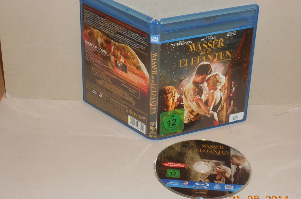 Blu Ray Wasser für die Elefanten  Christoph Waltz Robert Pattinson R.Witherspoon - Bild 1 von 1