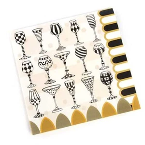 Mackenzie Childs Golden Hour Cocktail Napkins 7.5in Designer Paper Napkins 20pc - Picture 1 of 1