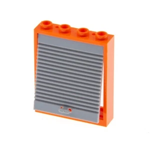 1X Lego Door Frame 1X4X4 Orange Roller Door Window New Light Gray 60035 6154C03 - Picture 1 of 2