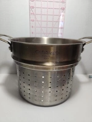 Cuisinart Stainless Steel 8 Qt Insert Strainer Steamer Colander for Stock Pot - Image 1 of 4