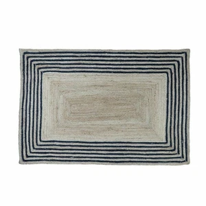 Indian Runner Jute Rug Carpet Natural  Hand Braided Reversible Modern Area Rug - Bild 1 von 6