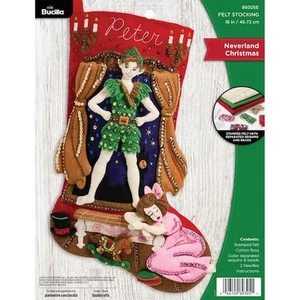 Bucilla 18" Felt Christmas Stocking Kit - Neverland Christmas - Picture 1 of 3