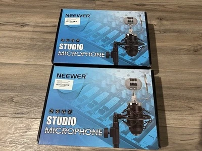Neewer Studio Microphones (2) Red Used - Image 1 of 4