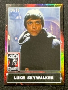 2023 Topps Star Wars Return of Jedi 40th Ann #1 Luke Skywalker lámina roja 10/10 - Imagen 1 de 2