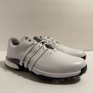 Adidas Tour 360 24 Boost Cloud Blanco Sombra Fig Negro Zapatos de Golf para Hombres 12 IE3366 - Imagen 1 de 7