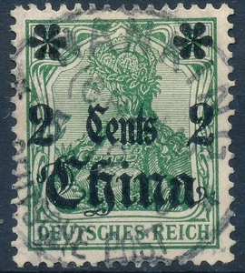 Germany German Offices China, Scott 38 F-VF used, NANKING Cancel - Picture 1 of 1