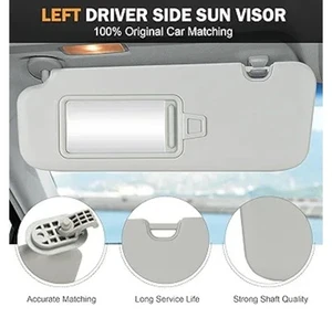 '17-'20 HYUNDAI ELANTRA Left Driver Sun Visor - Gray - Picture 1 of 4