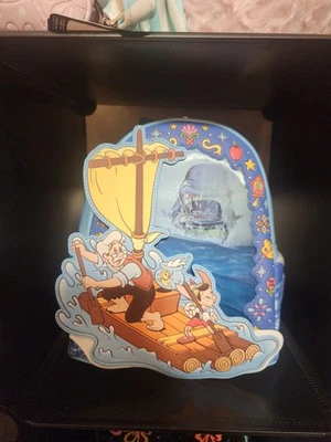 Mini Mochila Lenticular Balsa Monstruo Exclusiva Disney Pinocho Loungefly Nueva con Etiquetas Foto 1 de 4