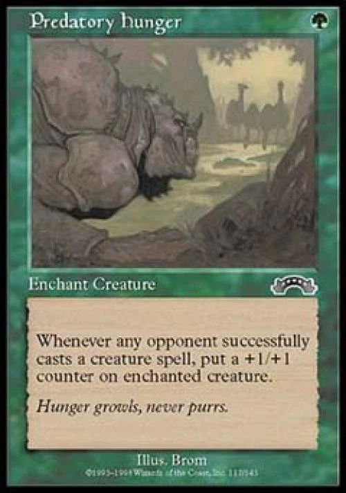 Predatory Hunger - Light Play MTG Exodus - Image 1 of 1