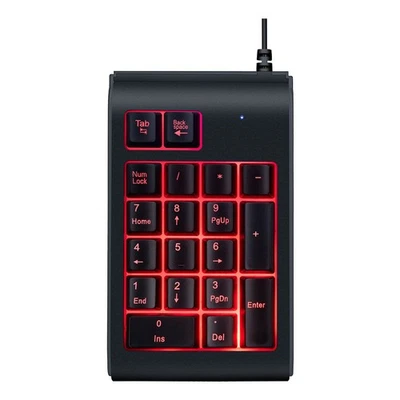 Mini USB Keyboard Numeric Keyboard Practical Notebook Keyboard Luminous Keypad - Imagen 1 de 4