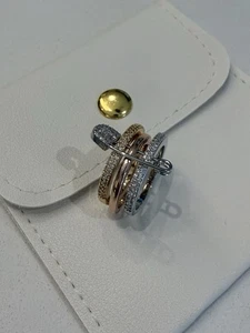 Maison Éternité Pavé-Ring "Trinity Guardian Pin" - Bild 1 von 10