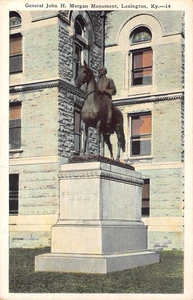 Tarjeta postal c.1920 General John H. Morgan Monumento Confederado Lexington KY - Imagen 1 de 2